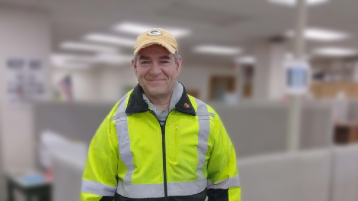 Paul in his new uniform as Plumbing Inspector.